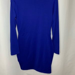 Blue long sleeve dress. Never worn with tag